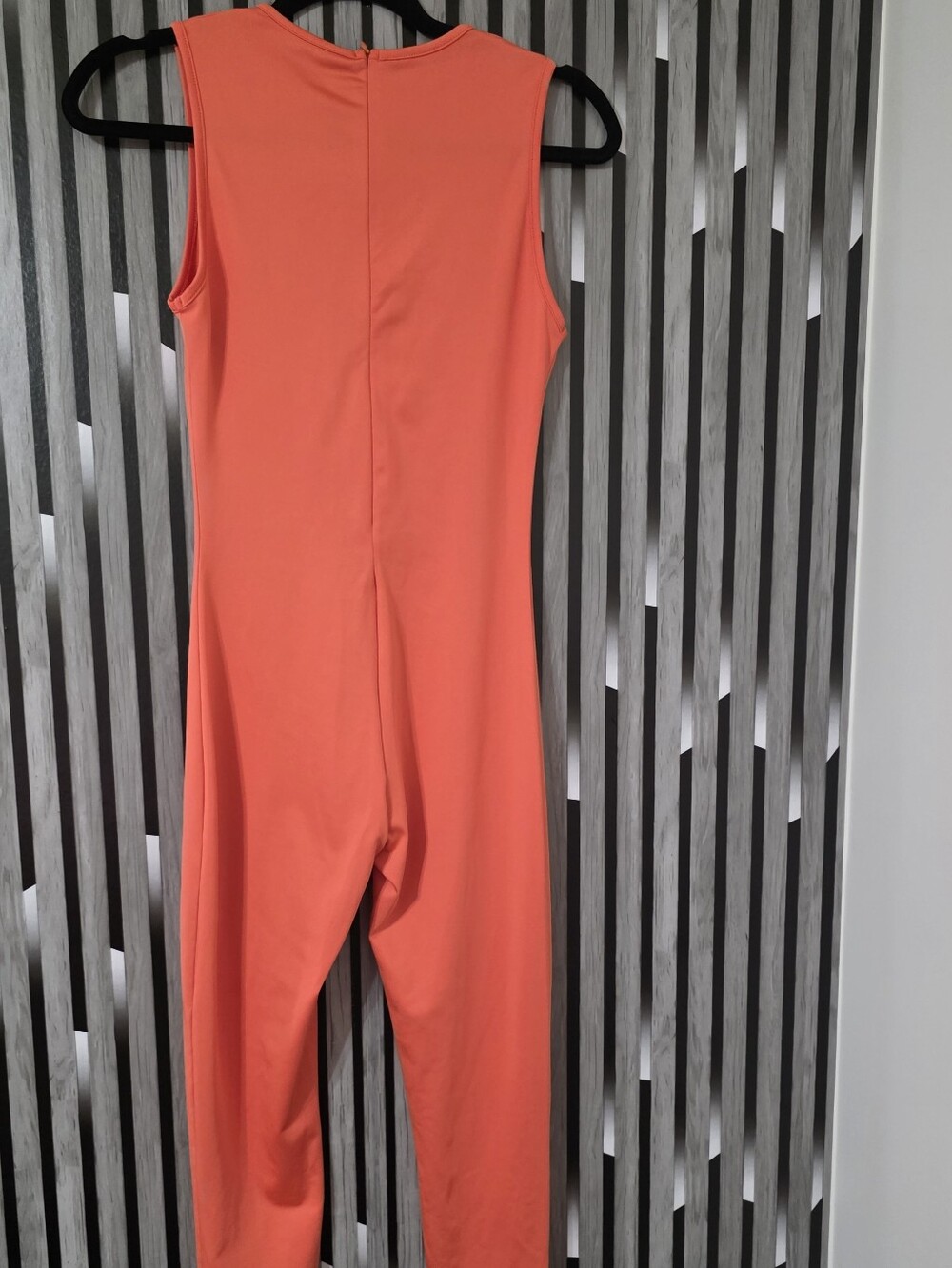 Sleeveless Orange Jumpsuit - Women's